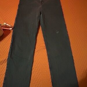 Hollister Women's Black Straight Leg Jeans